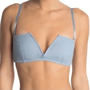 Free People Sierra Bandeau The Rain Blue - Size Medium